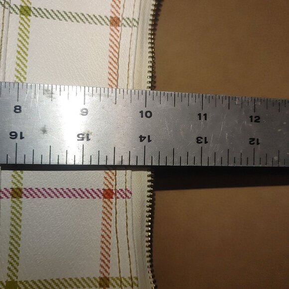 Coach Signature Crossbody Bag White Multicolor Plaid With Gold Accents & Pink In - Picture 5 of 15